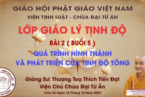 LỚP GIÁO LÝ TỊNH ĐỘ – BÀI 2: QUÁ TRÌNH HÌNH THÀNH VÀ PHÁT TRIỂN CỦA TỊNH ĐỘ TÔNG ( BUỔI 5 )