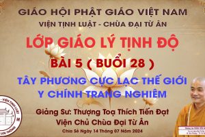 LỚP GIÁO LÝ TỊNH ĐỘ – BÀI 5 - TÂY PHƯƠNG CỰC LẠC THẾ GIỚI Y CHÍNH TRANG NGHIÊM - BUỔI 28